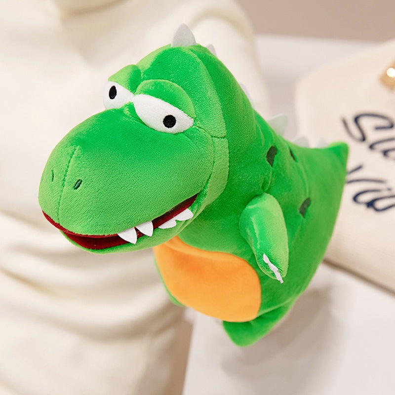 Dinosaur Hand Puppet Plush Toys, 20–30 cm Soft T Rex, Triceratops and Prehistoric Animal Styles for Pretend Play