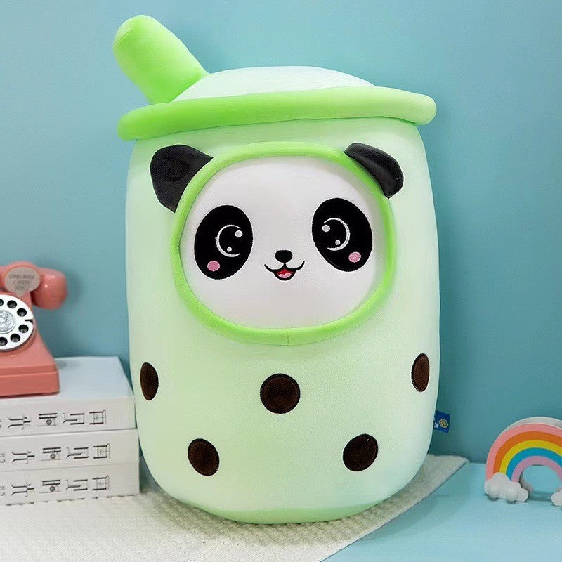 Bubble Tea and Dessert Cup Plush Toy, 20–30 cm Smiling Boba Drink in Colorful Styles for Cozy Rooms and Thoughtful Gifts