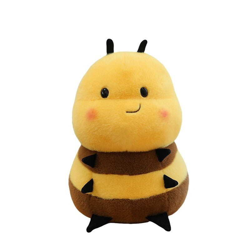 Smiling Bumblebee Plush Toy, Yellow or Taupe Bee in 20, 25 or 30 cm for Cozy Rooms and Thoughtful Gifts