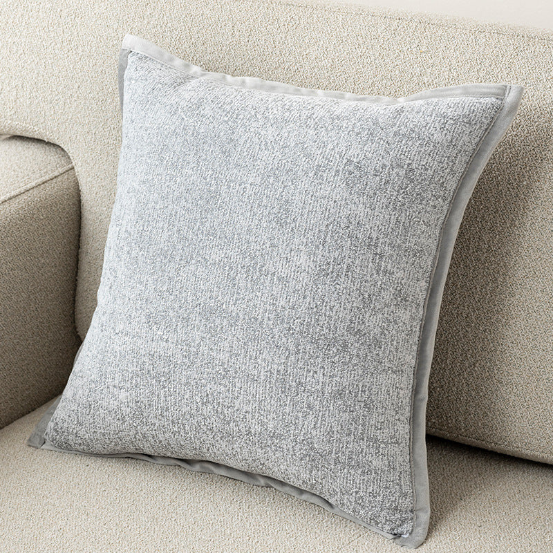 Textured Floral Pillow Cover in Four Designs, Decorative Cushion Case in Coffee, Gray, Blue and Cream for Cozy Sofas and Bedrooms