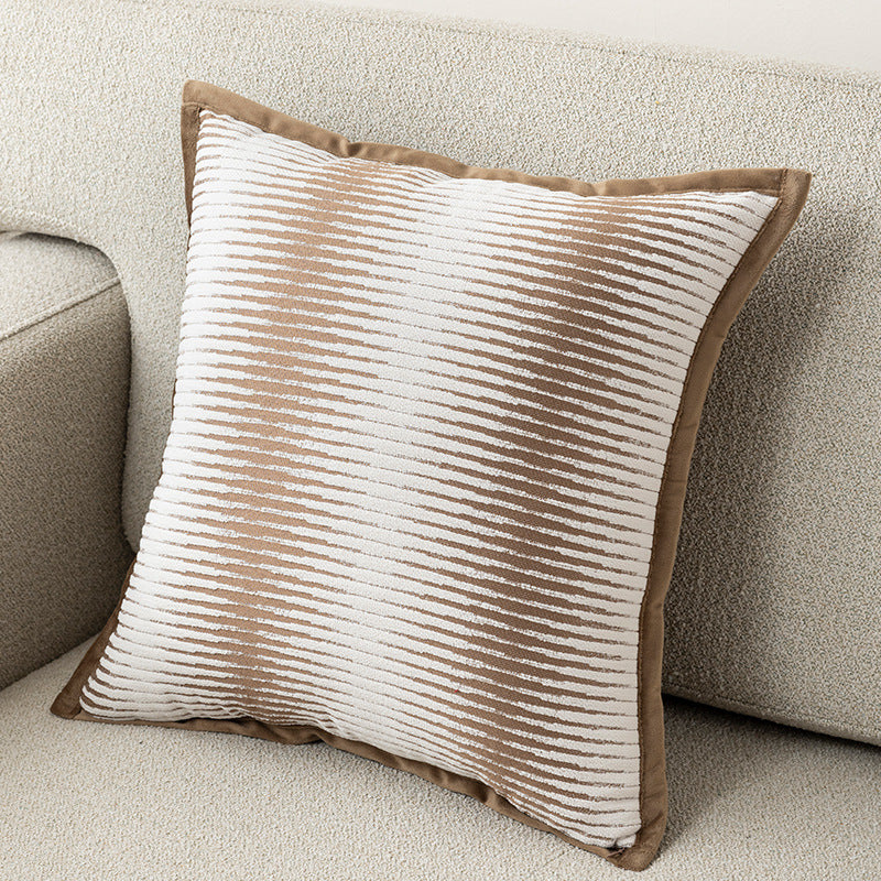 Textured Floral Pillow Cover in Four Designs, Decorative Cushion Case in Coffee, Gray, Blue and Cream for Cozy Sofas and Bedrooms