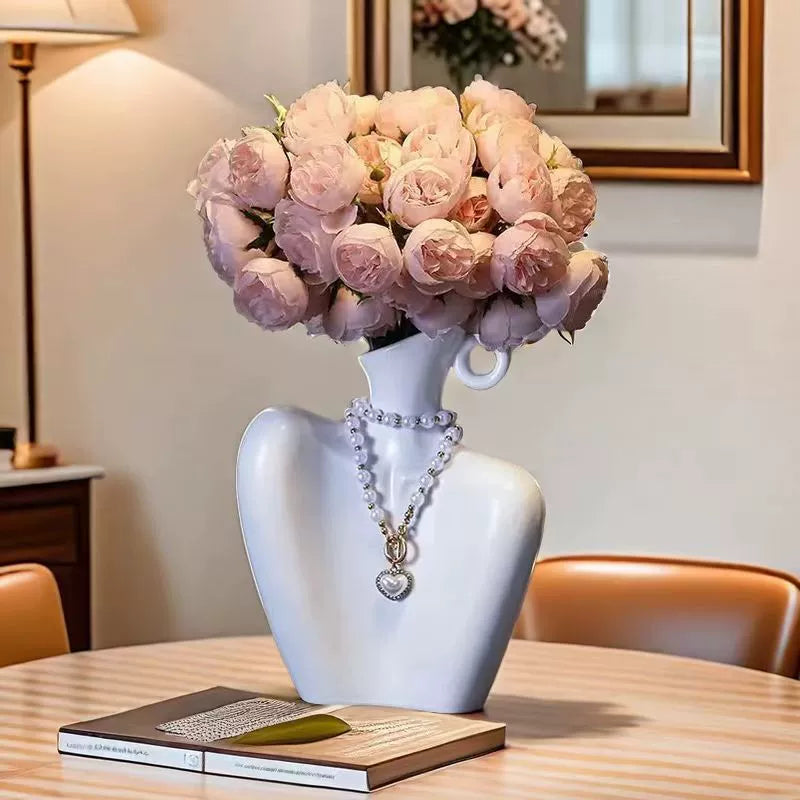 New ceramic vase for niche art flower arrangements
