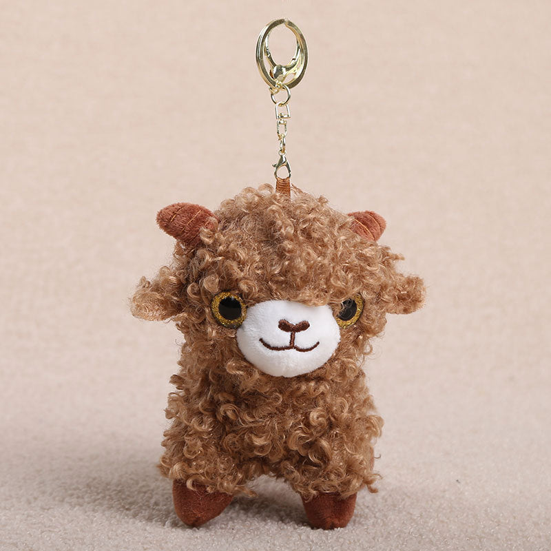 Little Lamb Plush Toys and Bag Charms, 8–25 cm Curly Sheep in Soft Colors and Playful Outfits for Cozy Rooms and Thoughtful Gifts