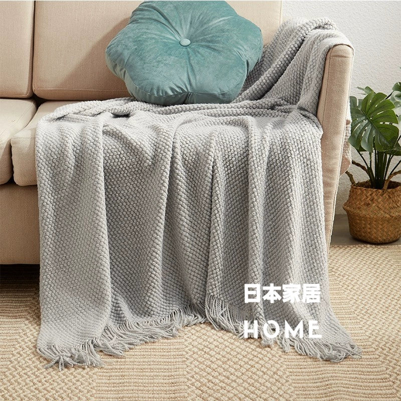 Warm Japanese - style Knitted Blanket