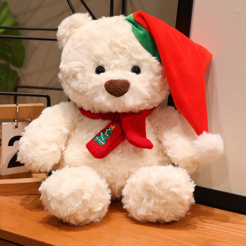 Christmas Teddy Bear Plush Toy, Festive Holiday Stuffed Bear in 18, 23 or 26 cm for Cozy Rooms and Thoughtful Gifts