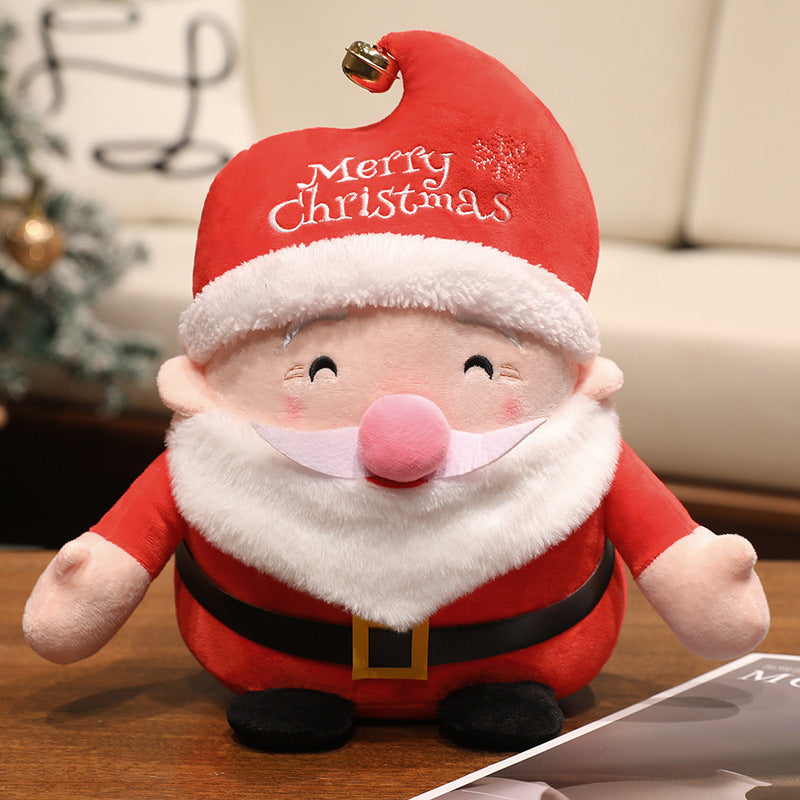 Festive Santa Claus Plush Toy, 25 cm Christmas Stuffed Figure for Holiday Shelves, Cozy Rooms and Seasonal Gifting