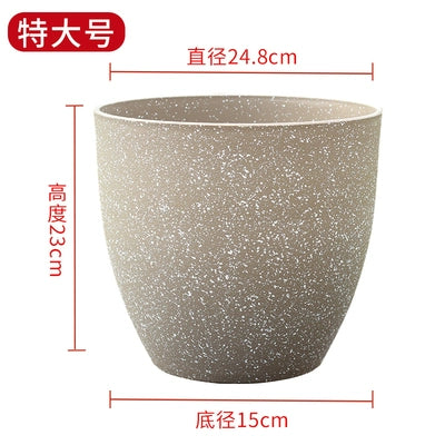 Horticultural flowers, green plant pots, frosted imitation stone flower pots, European resin flower pots, thickened, durable, environmentally friendly plastic flower pots