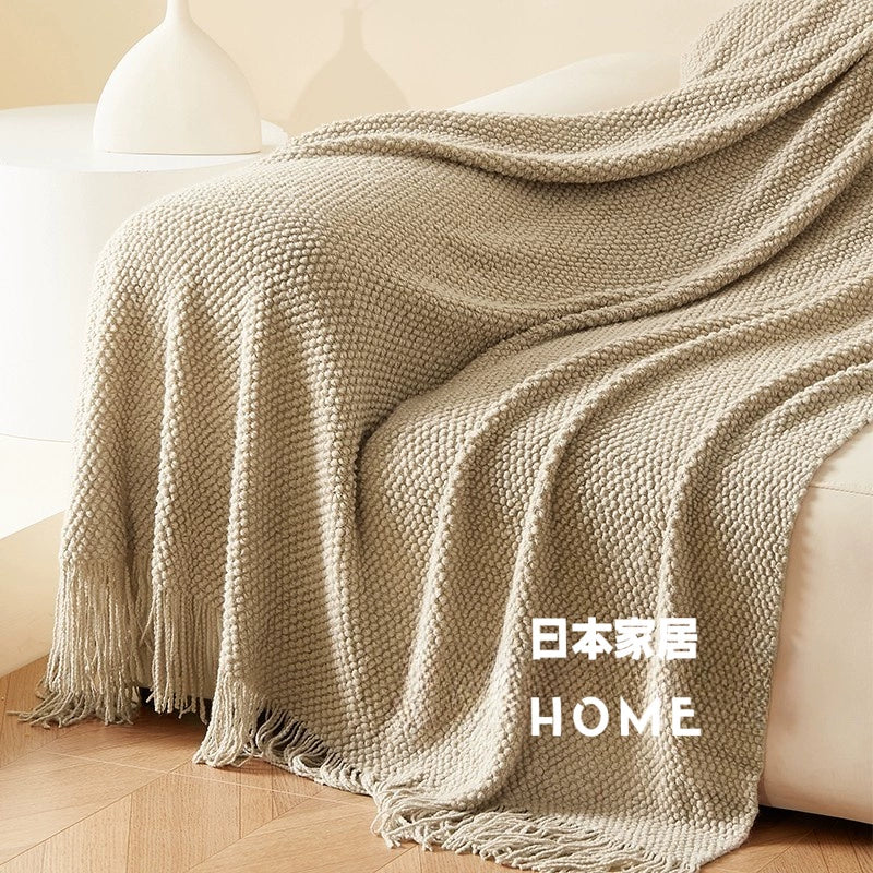 Warm Japanese - style Knitted Blanket