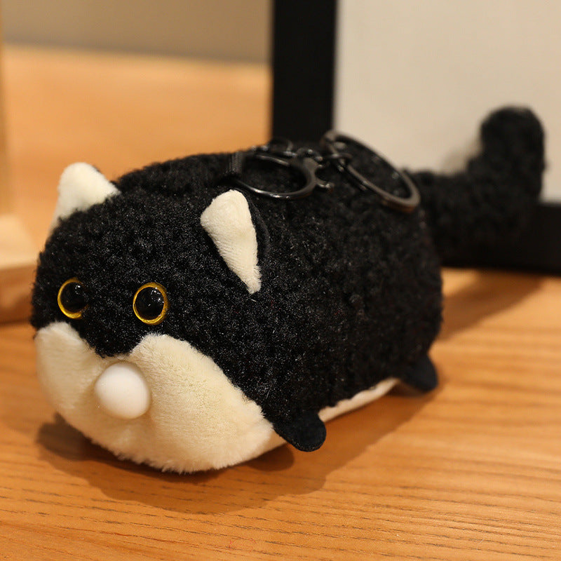 Mini Round Animal Plush Toys and Bag Charms, 10–15 cm Otter, Frog, Penguin, Pufferfish and More for Playful Gifts
