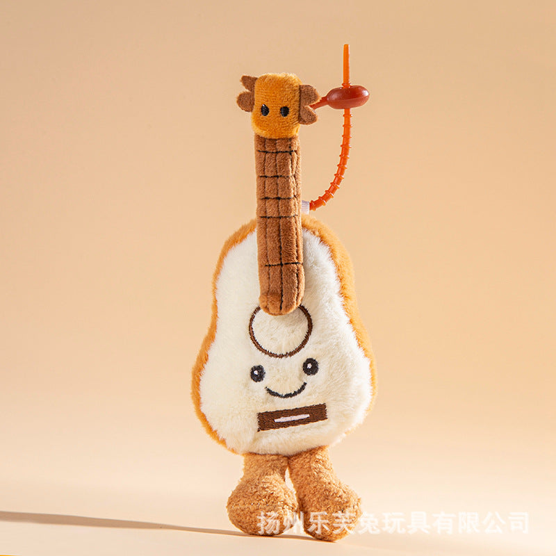 Mini Musical Instrument Plush Toys and Bag Charms, Soft Guitar, Piano, Guzheng and More for Music Lovers, 10–30 cm