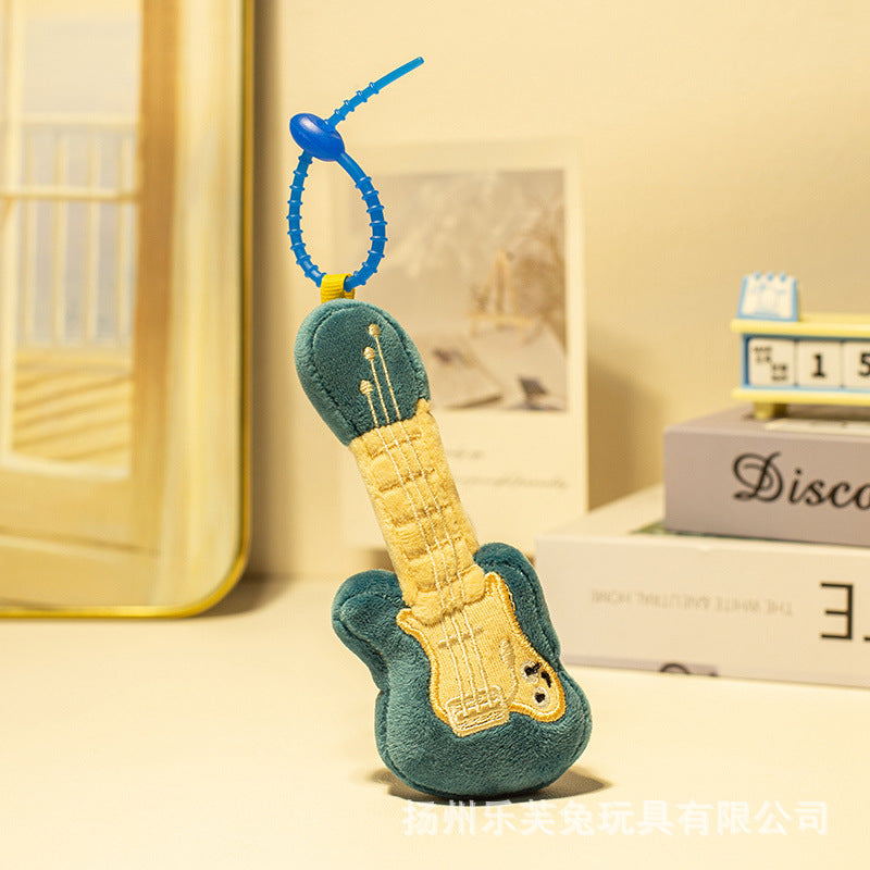 Mini Musical Instrument Plush Toys and Bag Charms, Soft Guitar, Piano, Guzheng and More for Music Lovers, 10–30 cm