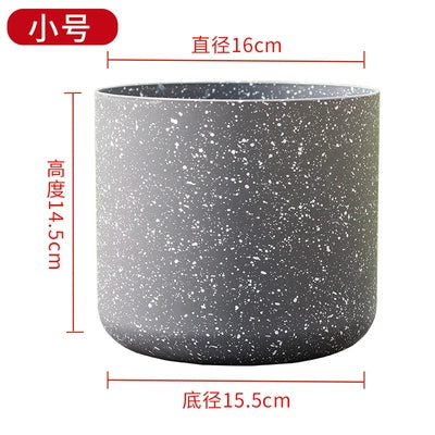 Horticultural flowers, green plant pots, frosted imitation stone flower pots, European resin flower pots, thickened, durable, environmentally friendly plastic flower pots