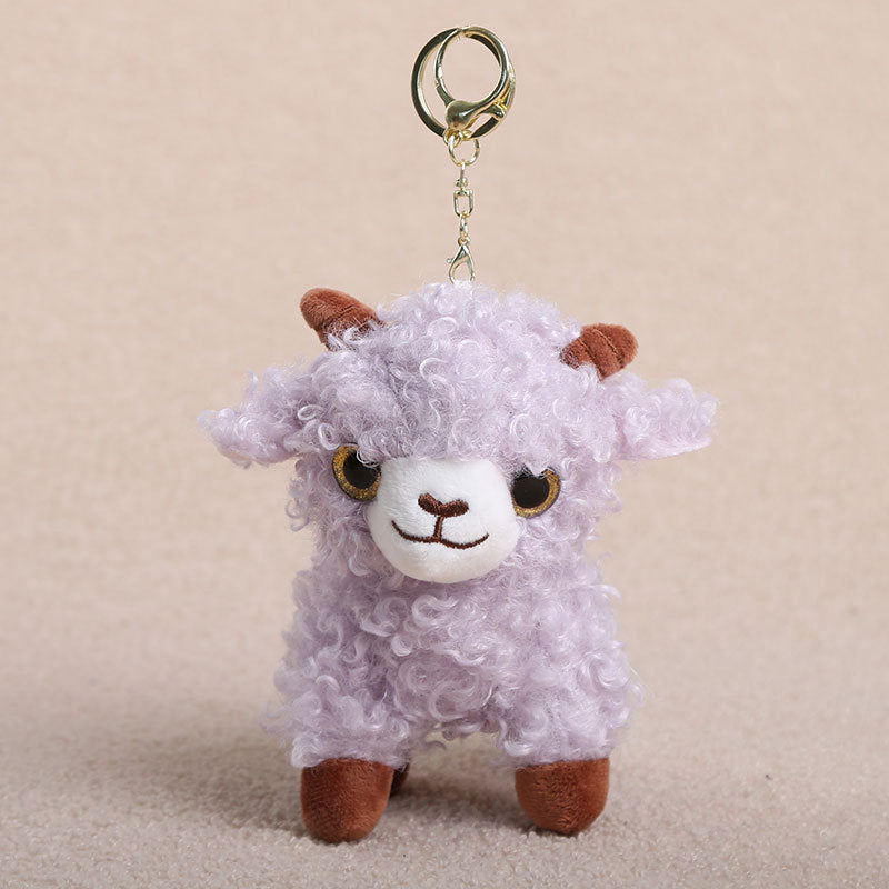 Little Lamb Plush Toys and Bag Charms, 8–25 cm Curly Sheep in Soft Colors and Playful Outfits for Cozy Rooms and Thoughtful Gifts