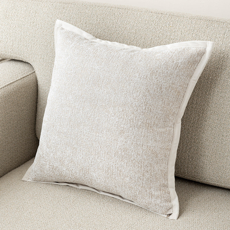 Textured Floral Pillow Cover in Four Designs, Decorative Cushion Case in Coffee, Gray, Blue and Cream for Cozy Sofas and Bedrooms