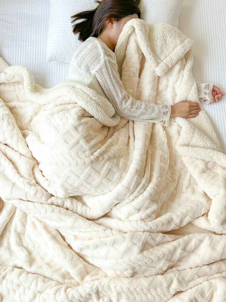 Double - Sided Handmade Warm Blanket