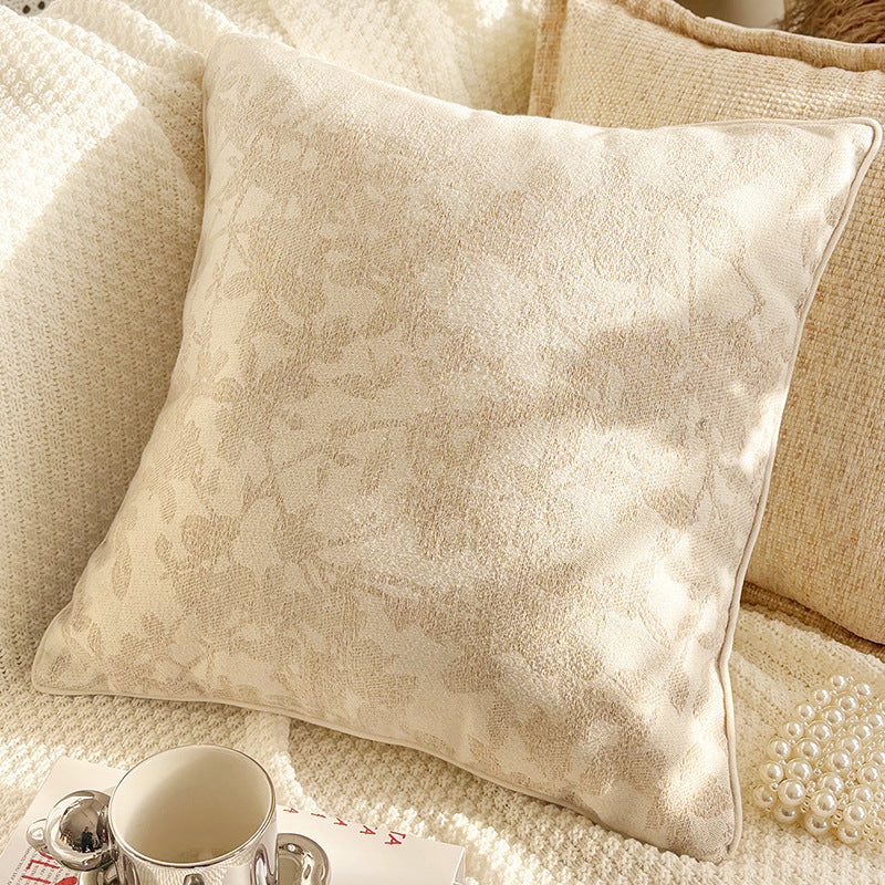 Brown Leaf and Butterfly Pillow Covers, Warm Neutral Textured Designs for Cozy Sofas and Bedrooms