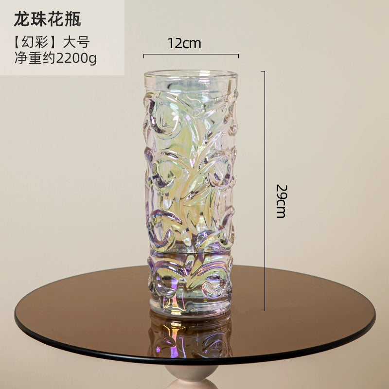 Hand - Blown Thickened Glass Vase for Multi - Scenes