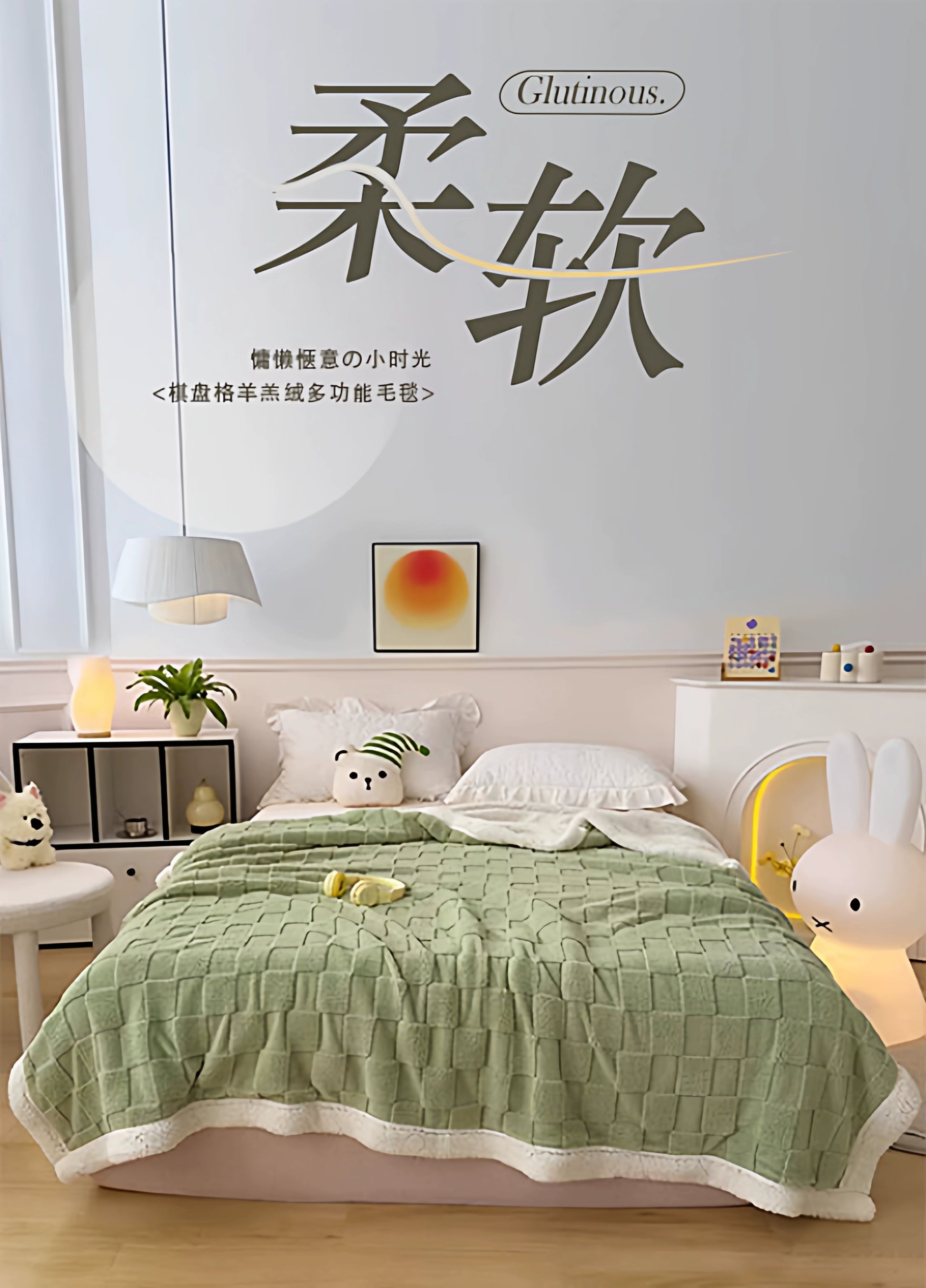 "Tafurong Lamb Fleece Blanket, Double - Sided Plush Ultra Warm Throw Blanket, Cozy Thermal Locking Bed Blanket for Couch Bed Travel, Premium Durable High - Quality Blanket"