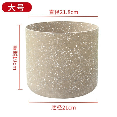 Horticultural flowers, green plant pots, frosted imitation stone flower pots, European resin flower pots, thickened, durable, environmentally friendly plastic flower pots