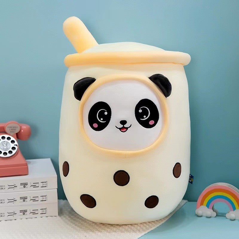 Bubble Tea and Dessert Cup Plush Toy, 20–30 cm Smiling Boba Drink in Colorful Styles for Cozy Rooms and Thoughtful Gifts