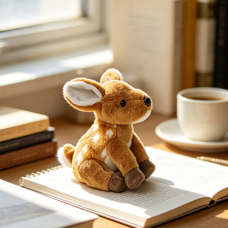 Woodland Deer Plush Toys, 15–30 cm Spotted Fawn and Antlered Buck Stuffed Animals for Cozy Shelves and Nature-Loving Gifts
