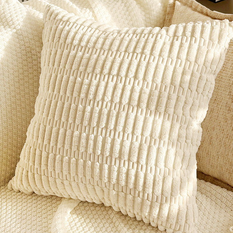 Brown Leaf and Butterfly Pillow Covers, Warm Neutral Textured Designs for Cozy Sofas and Bedrooms