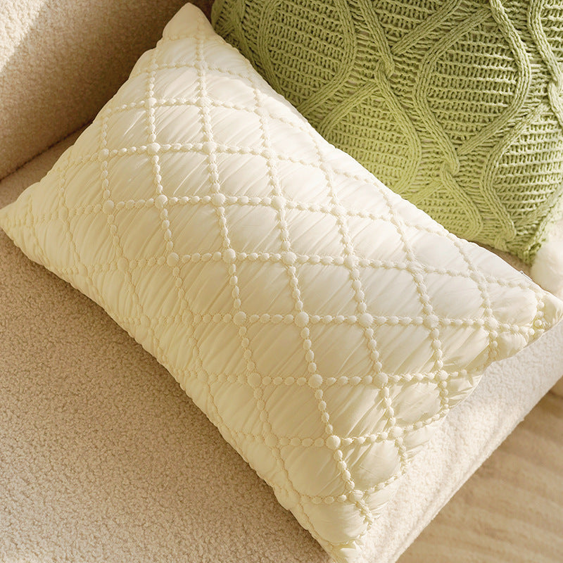 Green & Cream Decorative Pillow Covers, Botanical, Equestrian and Textured Designs for Sofas and Cozy Bedrooms