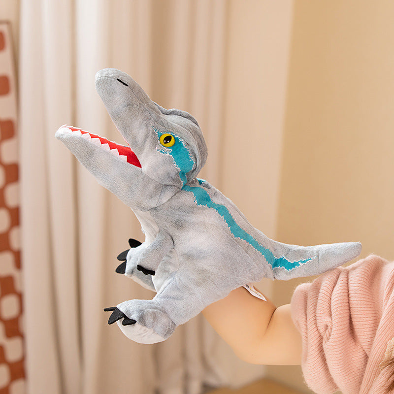 Dinosaur Hand Puppet Plush Toys, 20–30 cm Soft T Rex, Triceratops and Prehistoric Animal Styles for Pretend Play