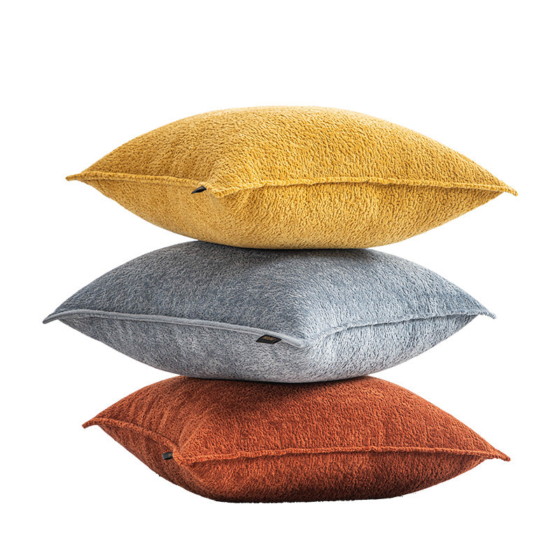 Soft Textured Solid Color Pillow Covers in Nine Sizes, Warm Neutral and Colorful Cushion Covers for Sofas and Bedrooms