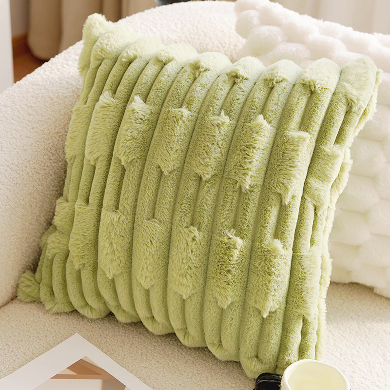 Green & Cream Decorative Pillow Covers, Botanical, Equestrian and Textured Designs for Sofas and Cozy Bedrooms