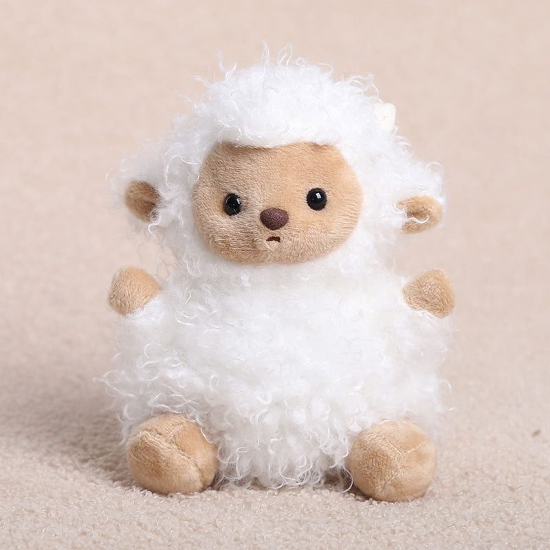 Little Lamb Plush Toys and Bag Charms, 8–25 cm Curly Sheep in Soft Colors and Playful Outfits for Cozy Rooms and Thoughtful Gifts