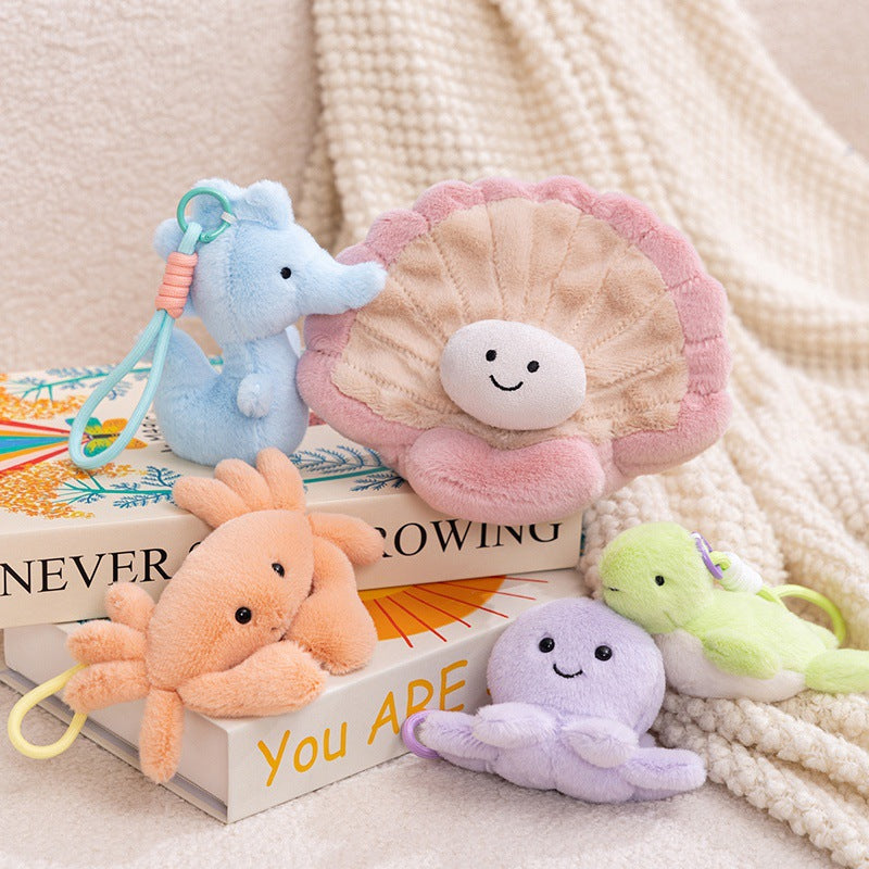 Ocean Animal Plush Toys and Bag Charms, 10–30 cm Whales, Seals, Dolphins, Turtles and Sea Friends