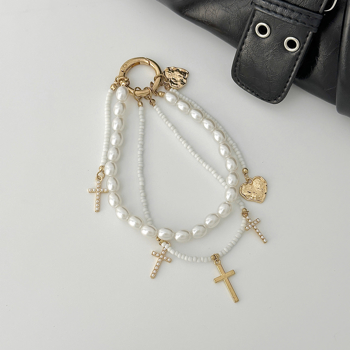 Edgy Handmade Metal Chain Charm | Trendy Minimalist Pendant for Stylish Bags & Effortless Looks