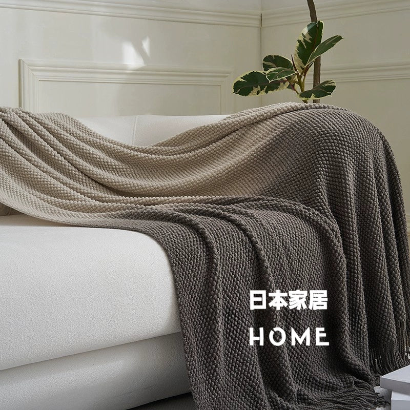 Warm Japanese - style Knitted Blanket