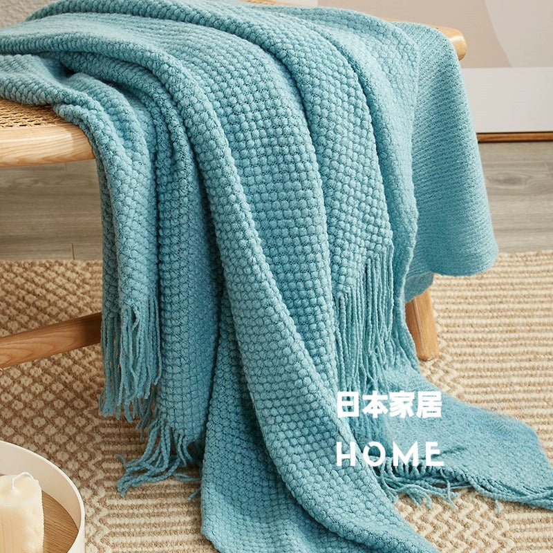 Warm Japanese - style Knitted Blanket