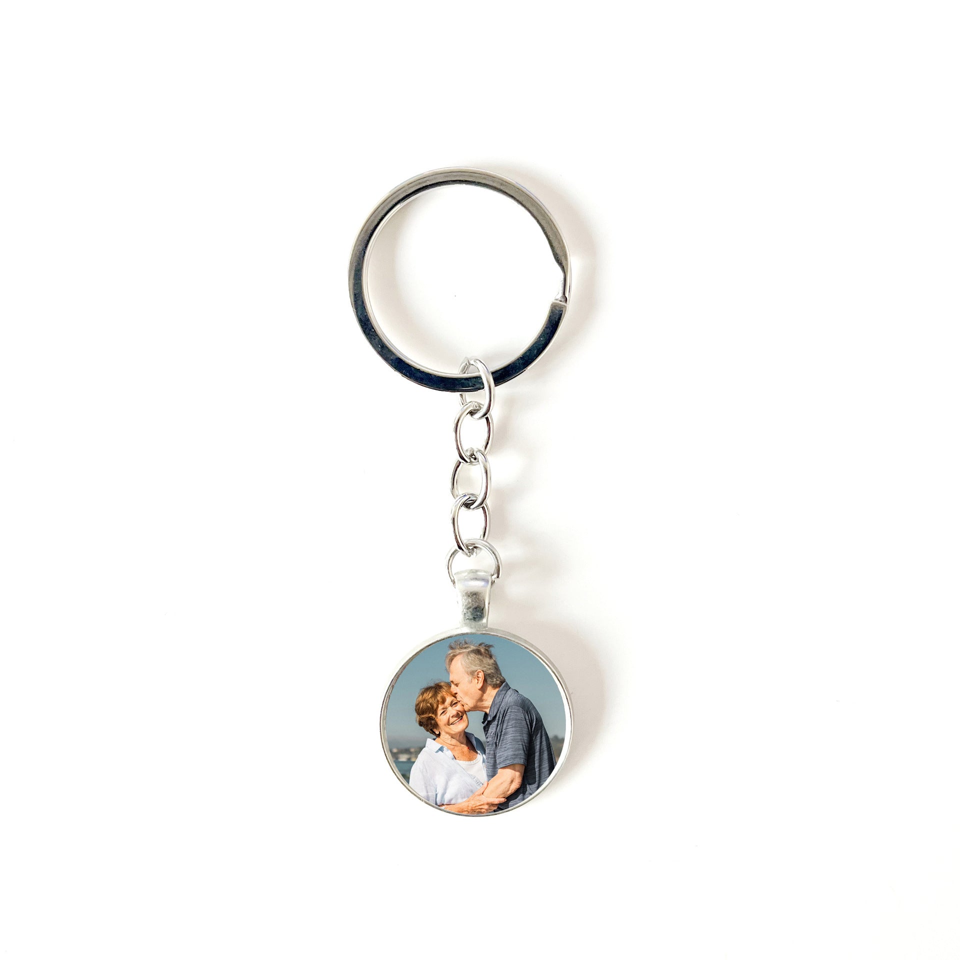 Custom Memorial Photo Jewelry | Personalized Pet/Couple Necklace & Keychain