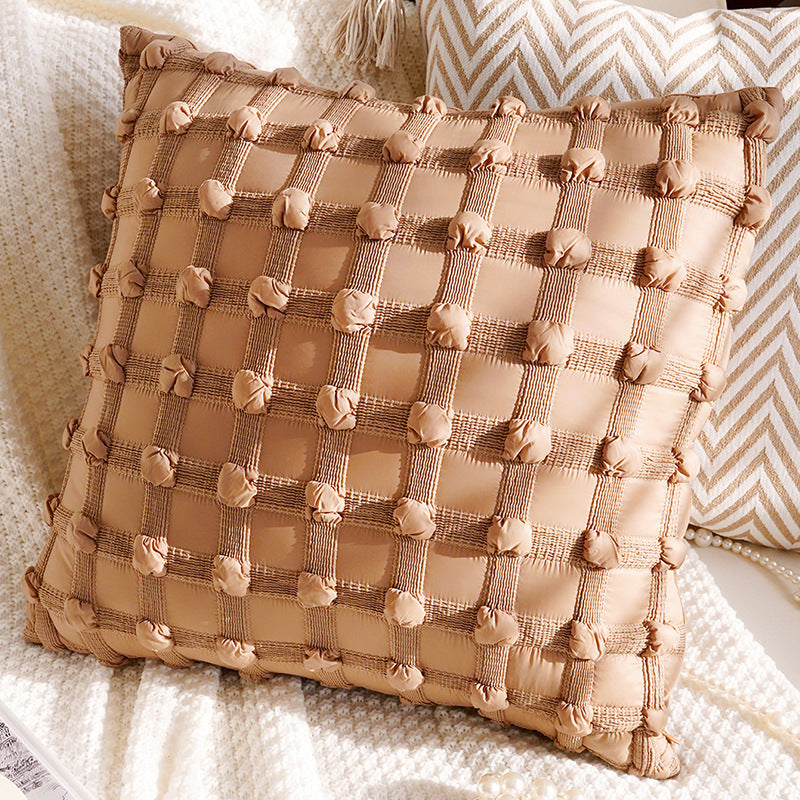 Cream and Cocoa Textured Pillow Covers, Floral, Tassel and Geometric Designs for Cozy Living Rooms and Bedrooms