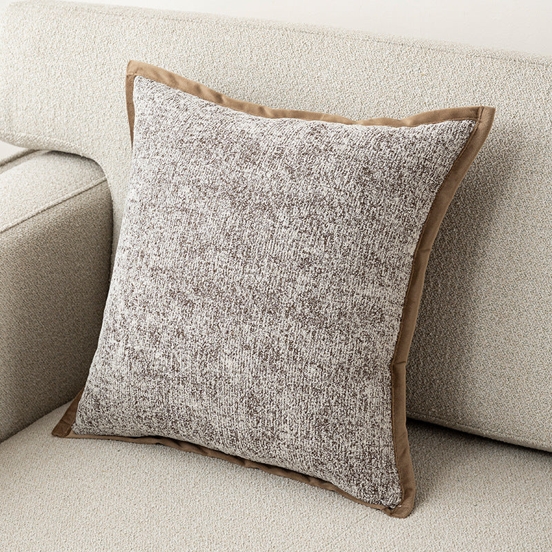 Textured Floral Pillow Cover in Four Designs, Decorative Cushion Case in Coffee, Gray, Blue and Cream for Cozy Sofas and Bedrooms