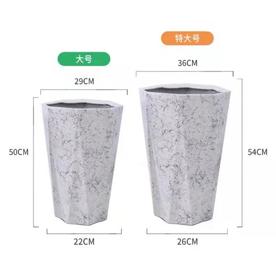 Modern minimalist paradise bird landing tall flowerpot