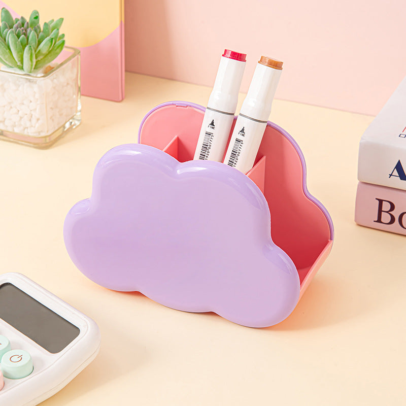 Playful Desk Pen Holder and Mini Organizer, Dino Egg, Drawer, Ice Cream and Cloud Styles for Pens, Brushes and Stationery