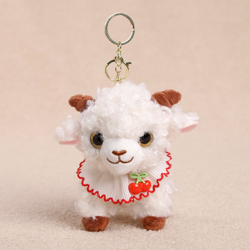 Little Lamb Plush Toys and Bag Charms, 8–25 cm Curly Sheep in Soft Colors and Playful Outfits for Cozy Rooms and Thoughtful Gifts