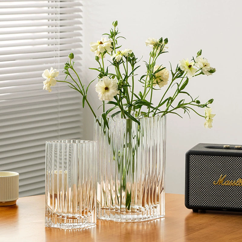 Light luxury leaf vase