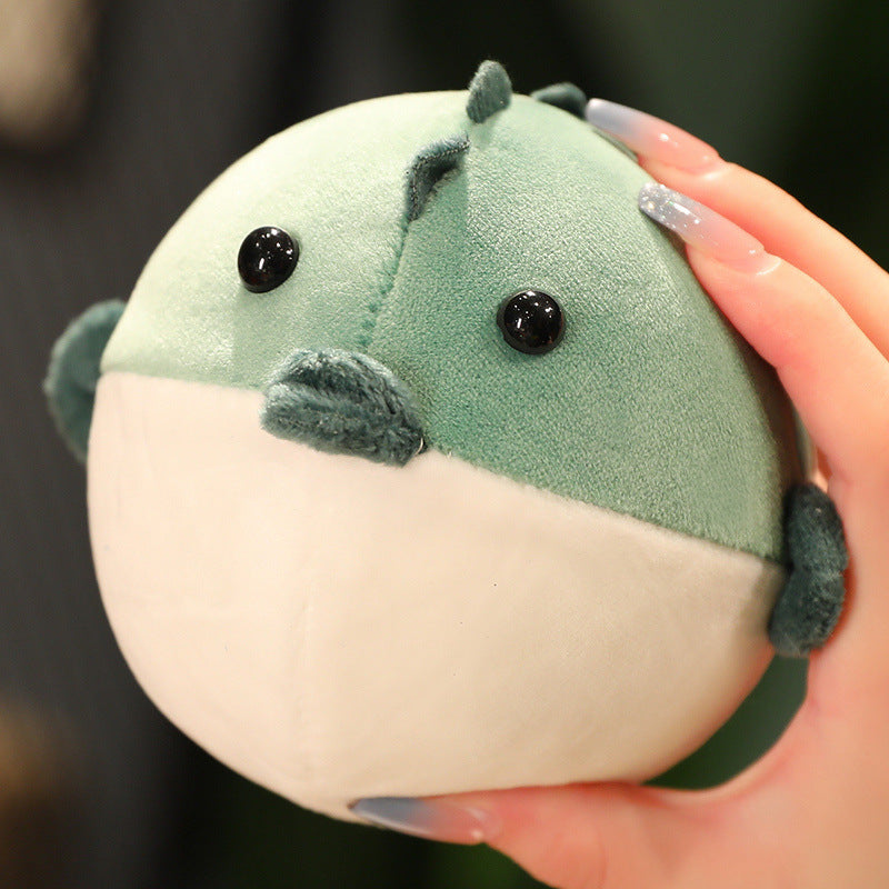Mini Round Animal Plush Toys and Bag Charms, 10–15 cm Otter, Frog, Penguin, Pufferfish and More for Playful Gifts