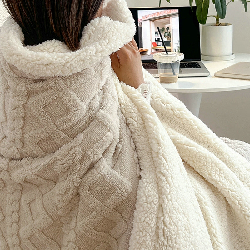 Double - Sided Handmade Warm Blanket