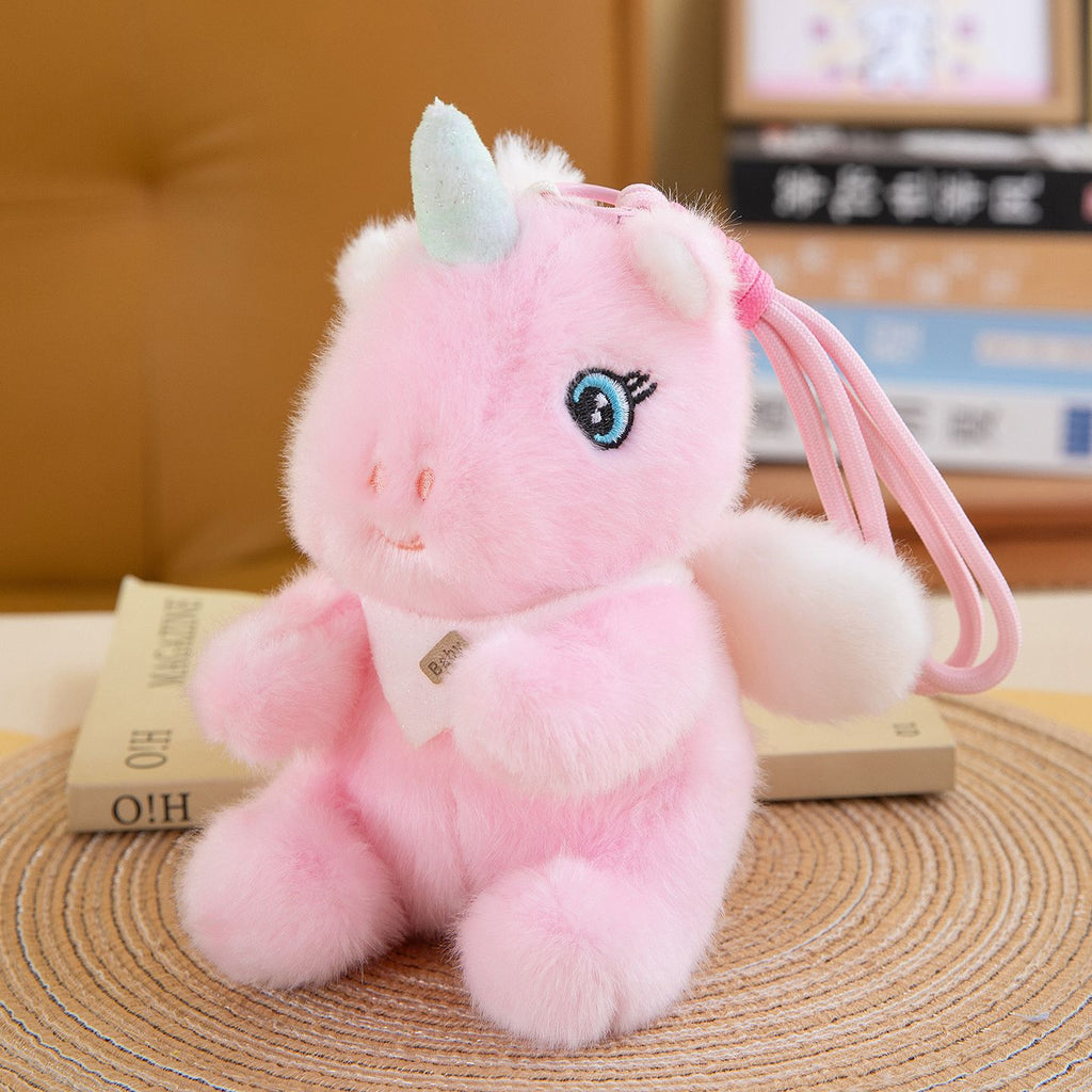 Mini Animal Plush Friends, 16 cm Pocket-Sized Stuffed Toys with Raccoon, Sloth, Cat, Penguin, Dinosaur and Frog Styles for Cozy Desks