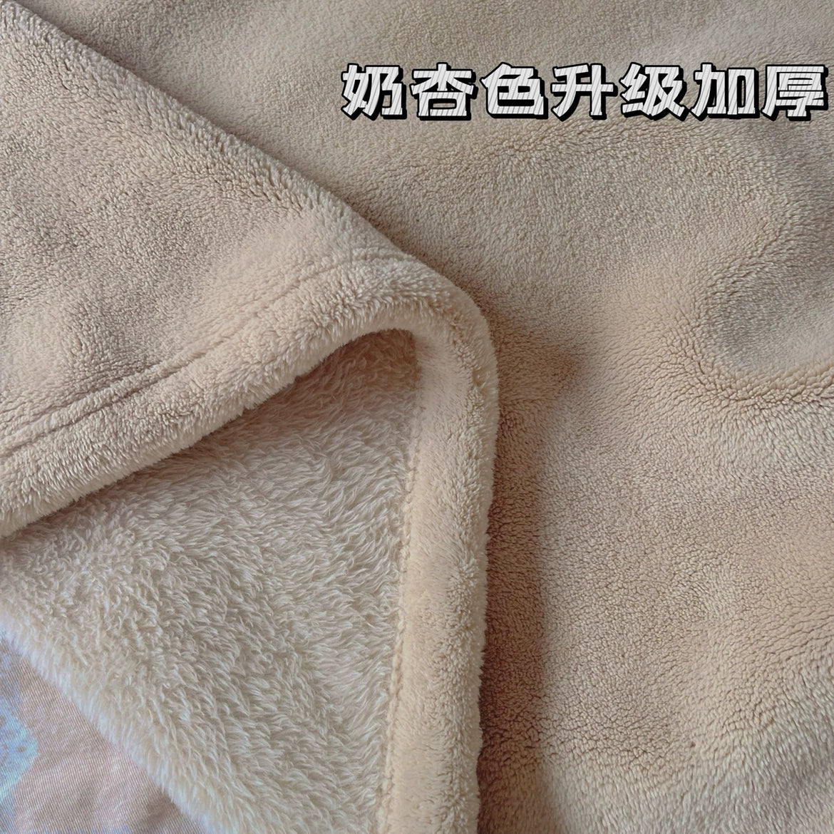 巨厚！出口美国订单冬季加厚珊瑚绒法兰绒纯色毛毯床单办公室盖毯