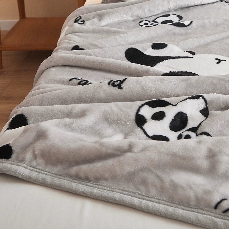 Handmade thickened milk velvet air conditioning blanket