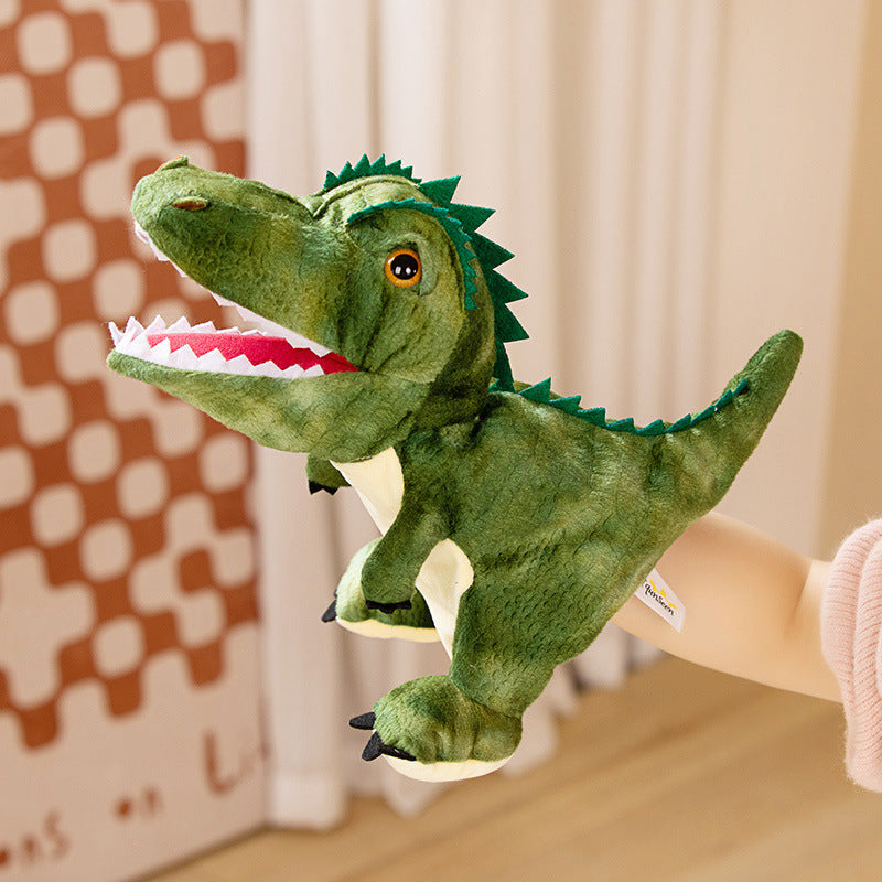 Dinosaur Hand Puppet Plush Toys, 20–30 cm Soft T Rex, Triceratops and Prehistoric Animal Styles for Pretend Play