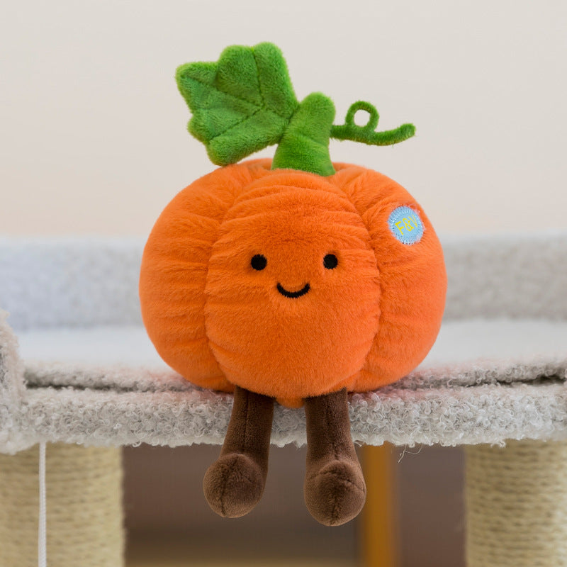 Cute Fruit and Vegetable Plush Toys, 18 Mini Stuffed Food Friends from Strawberry and Pineapple to Corn and Pumpkin for Playful Gifts