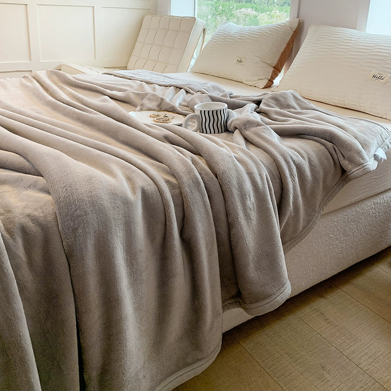 Handmade thickened milk velvet air conditioning blanket